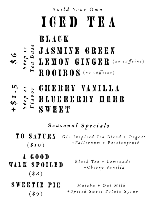 Fall Menu 2025