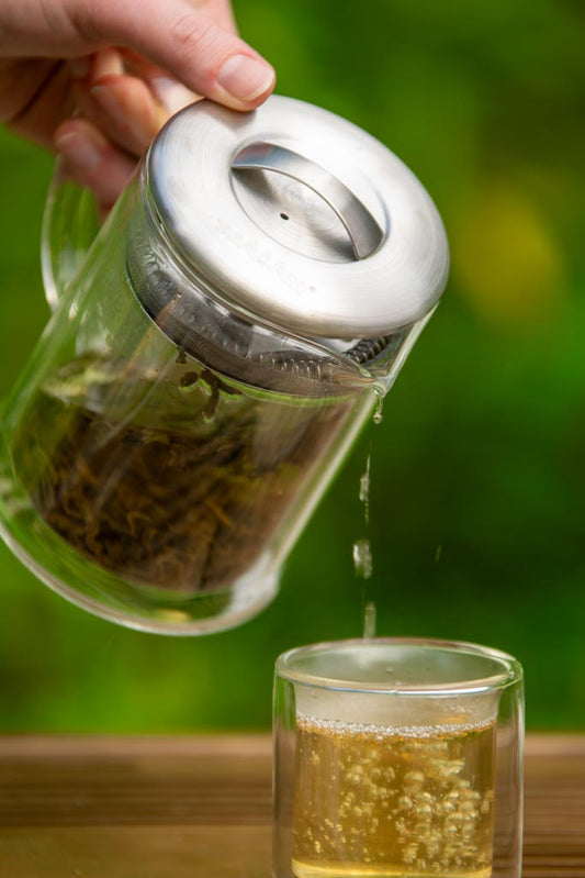 Casaware 3pc Double Wall Tea Strainer/Tea Cup Set